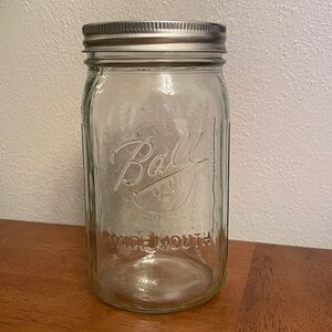 BALL Wide Mouth Canning Preserving Glass Jar with Sure Tight Lid 24 Ounce